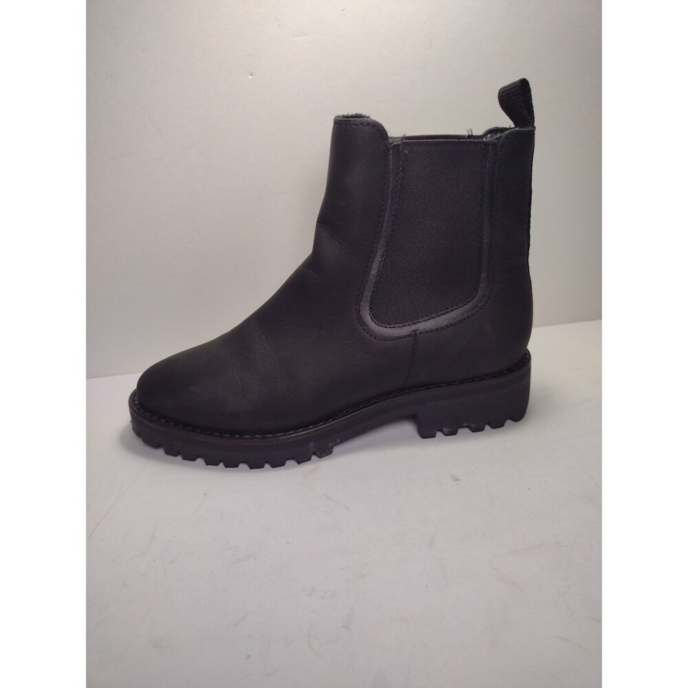 Thursday Boot Co Everyday Chelsea Boots Women Sz 5.5 Black Leather Pull On Shoes